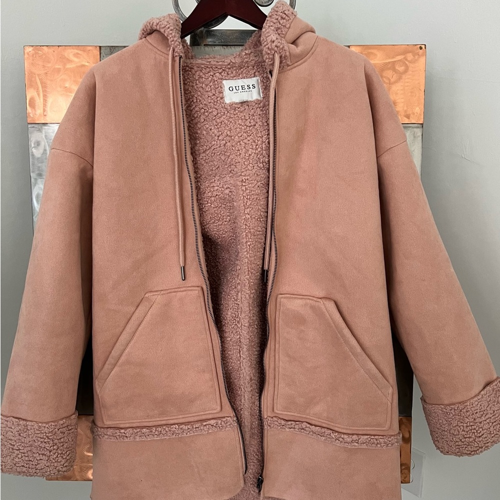Women’s Suede & Sherpa Coat